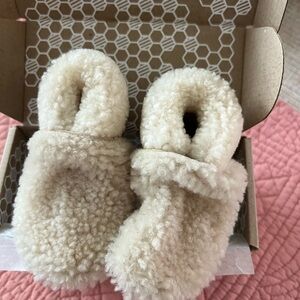Cozy Cream Baby Booties